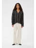 Soaked in Luxury Langarm - Hemd SLMarcela Lockere Passform in Black W White Stripes