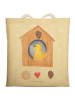 Mr. & Mrs. Panda Tote Bag Vogelhaus Home ohne Spruch in Gelb Pastell