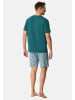 Schiesser Schlafanzug Casual Nightwear in Dunkelgrün