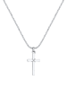 KUZZOI Halskette 925 Sterling Silber Kreuz in Silber