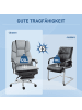 HOMCOM Bürostuhl in Grau 63L x 71B x 129H cm