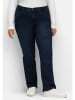 sheego Gerade Jeans in dark blue Denim