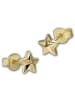 GoldDream Echtgold, 333er Gelbgold Damen Ohrstecker Star Ohrring ca. 7mm