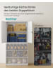 SONGMICS Aktenschrank Berend in Grau - (B)80 x (H)180 x (T)40 cm