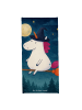 Mr. & Mrs. Panda Badehandtuch Einhorn Hexe Design ohne Spruch in Weiß