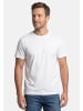 Lerros T-Shirt Basic in Weiß / Dunkelblau