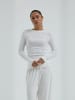 Hemd Jacquard in Off-white
