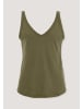 Hessnatur Jersey Top Regular in goldoliv