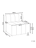 Beliani Sessel KAGE in Beige - (W) 80 x (H) 76 x (L) 74 cm