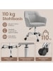 SONGMICS Bürostuhl Tyra in Hellgrau - (B)58 x (H)96 x (T)60.8 cm
