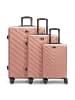 Redolz Essentials 07 3-SET 4 Rollen Kofferset 3-teilig in rose 3