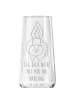 Mr. & Mrs. Panda Sektglas Stinktier Angriff mit Spruch in Transparent