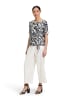 Betty Barclay Casual-Shirt mit Tunnelzug in Schwarz/Weiß