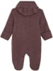 Fixoni Kinder Kurzarmbody "Hush Wool Wholesuit" in Braun