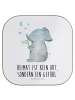 Mr. & Mrs. Panda Holzuntersetzer Elefant Seifenblasen mit Spruch in Weiß