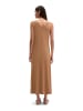 Marc O'Polo V-Neck-Jerseykleid shaped in Burnt Brown