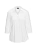 GOLDNER Bluse Stretchbequeme Bluse mit Baumwolle in weiß