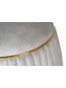 Kayoom Hocker Doric in taupe - gold