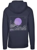 F4NT4STIC Hoodie Kanagawa Welle Japan in marineblau