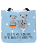 Mr. & Mrs. Panda Shopper Koala Familie mit Spruch in Blau Pastell