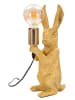 Mauro Ferretti Tischleuchte aus goldenem Kunstharz, 13 x 17 x 35,5 cm