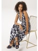 Aniston CASUAL Sommerkleid in marine-wollweiß
