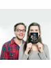Mr. & Mrs. Panda Postkarte Fledermaus Dracula Design ohne Spruch in Weiß