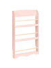 Beliani Bücherregal LILOET in Rosa/Braun - (W) 60 x (H) 100 x (L) 12 cm