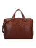 Plevier Vintage Bill Aktentasche Leder 40 cm Laptopfach cognac