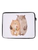 Mr. & Mrs. Panda Notebook Tasche Bären Liebe ohne Spruch in Weiß