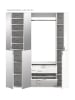 ebuy24 Garderobenmöbel ProjektX (3-teilig) Eiche 152 x 34 cm