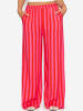 SASSYCLASSY Gestreifte Hose mit weitem Bein in Pink