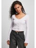 Urban Classics Urban Classics Damen Ladies Cropped Rib Cardigan in softlilac