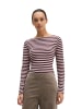 Marc O'Polo Gestreiftes Longsleeve regular in Medium Pink