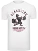 F4NT4STIC T-Shirt Scooby Doo Beachside Gym Lifting Bodybuilding in weiß