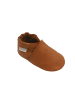 Bemesu Baby-Leder-Laufschuhe, komfortabel mit rutschfester Sohle - Braun