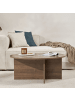 CALICOSY Couchtisch SOLEIL in Nussbaum - (W) 90  x (H) 40  x (L) 90  cm