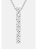 Ethische Diamanten Halskette aus 375 Weißgold mit Lab Grown Diamant
