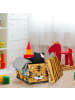 relaxdays Spielzeugkiste Tiger in Braun - (B)48 x (H)32 x (T)32 cm