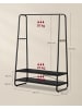 VASAGLE Kleiderständer in ebenholzschwarz-mattschwarz - (B)100 x (H)160 x (T)45 cm