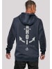 F4NT4STIC Hoodie Ahoi Anker Knut & Jan Hamburg in marineblau