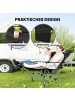 Outsunny Campingstuhl 125L x 48B x 90H cm Schwarz