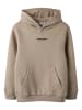 name it Hoodie NKMBRODY LS NREG SWEAT WH BRU in pure cashmere