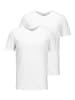 Jack & Jones T-Shirt JACBASIC 2er PACK in Weiß