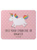 Mr. & Mrs. Panda Maus-Pad Einhorn Happy mit Spruch in Rot Pastell