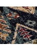 KADIMA DESIGN Teppich Kurzflor Vintage Geometrisch, Wohnzimmer in Multicolor-Blau