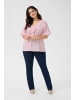 KAFFE curve Kurzarm-Bluse KCmeriana Regular fit in Pink Lady