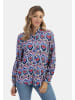 usha FESTIVAL Damen Bluse in Blau Mehrfarbig