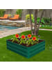 COSTWAY Hochbeet Stahl 100 x 80 x 30,5 cm in Grün