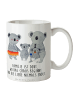 Mr. & Mrs. Panda haferl Koala Familie mit Spruch in Weiß